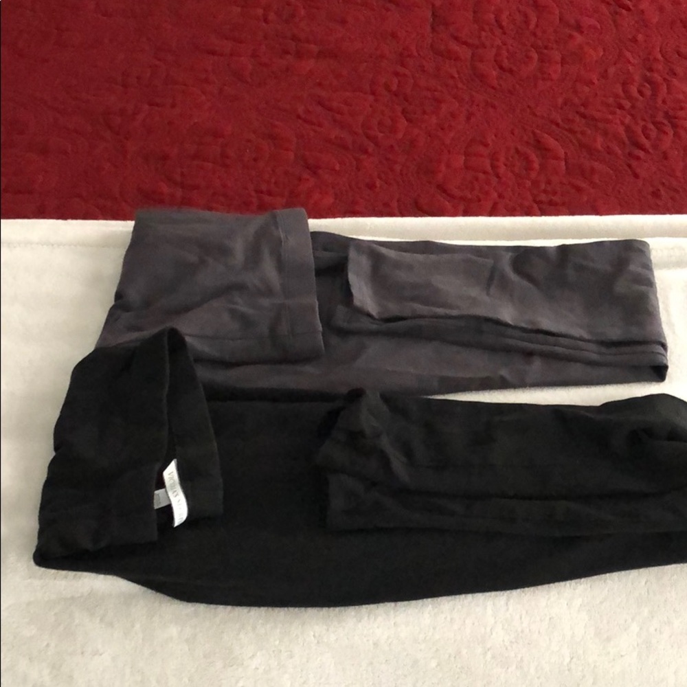 Victoria secret black and gray leggings